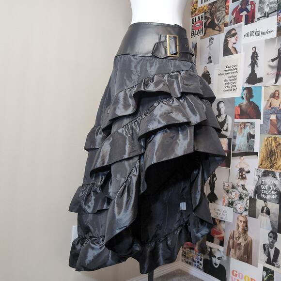 Other Dresses & Skirts - Ruffled High-Low Skirt Dramatic Goth